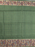 Tussar printed fancy saree with printed border and printed blouse
