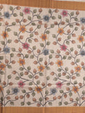 Tussar floral printed fancy saree with contrast pallu and matching blouse