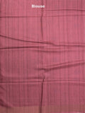 Tussar floral printed fancy saree with contrast pallu and matching blouse