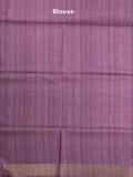 Tussar floral printed fancy saree with contrast pallu and matching blouse