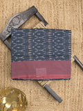 Ikkath cotton sarees with contrast border and contrast pallu