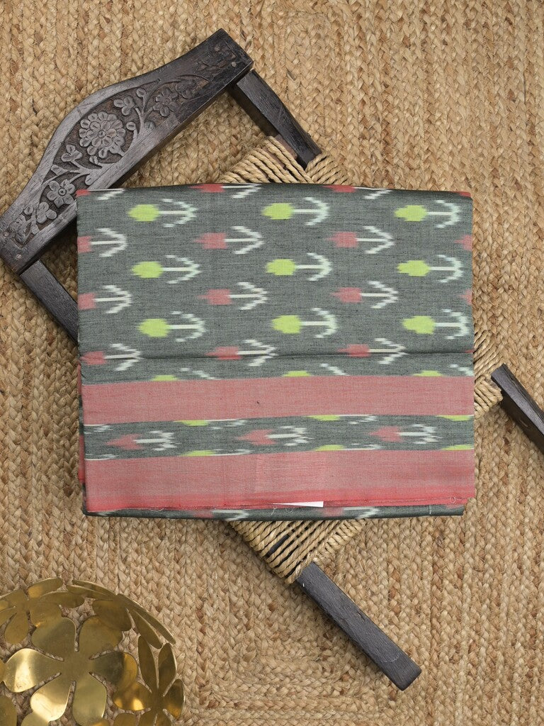 Ikkath cotton sarees with contrast border and contrast pallu