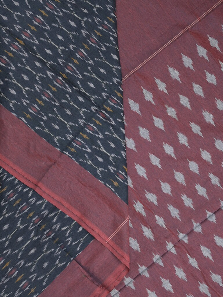 Ikkath cotton sarees with contrast border and contrast pallu