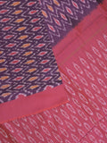 Ikkath cotton sarees with contrast border and contrast pallu