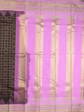 Narayanpet pattu saree allover zari checks and zari border with contrast pallu and blouse