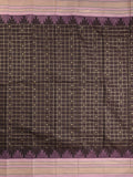 Narayanpet pattu saree allover zari checks and zari border with contrast pallu and blouse