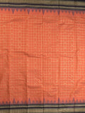 Narayanpet pattu saree allover zari checks and zari border with contrast pallu and blouse