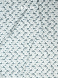 Organza fancy saree light grey color allover prints & embroidery border with running pallu and printed blouse