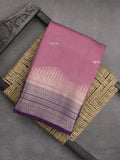 Maheshwari fancy saree allover zari motifs with zari border with contrast blouse