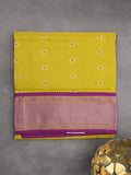 Narayanpet pattu saree allover zari motifs with paithani pallu and contrast blouse