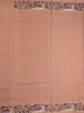 Tussar fancy saree with embroidery border and attached plain blouse