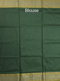 Narayanpet pattu saree allover zari motifs with paithani pallu and contrast blouse