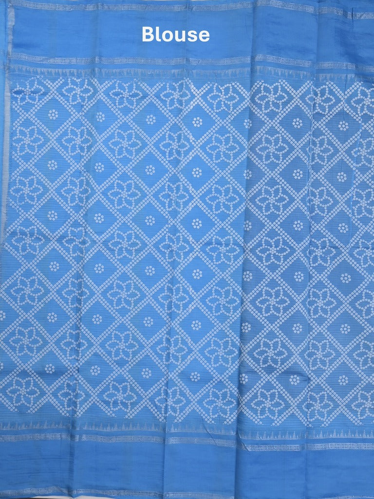 Mangalagiri fancy saree purple color allover stripes & zari border with striped pallu and printed blouse