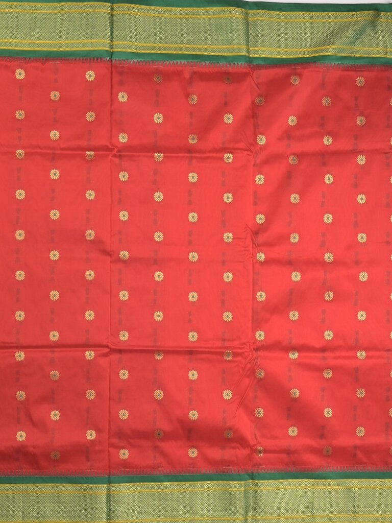 Narayanpet pattu saree allover zari motifs with paithani pallu and contrast blouse