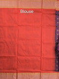 Narayanpet pattu saree allover zari motifs with paithani pallu and contrast blouse