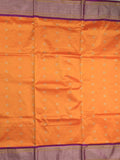 Narayanpet pattu saree allover zari motifs with paithani pallu and contrast blouse