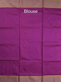 Narayanpet pattu saree allover zari motifs with paithani pallu and contrast blouse