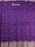 Maheshwari fancy saree allover zari motifs with zari border with contrast blouse