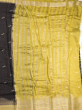 Maheshwari fancy saree allover zari motifs with zari border with contrast blouse