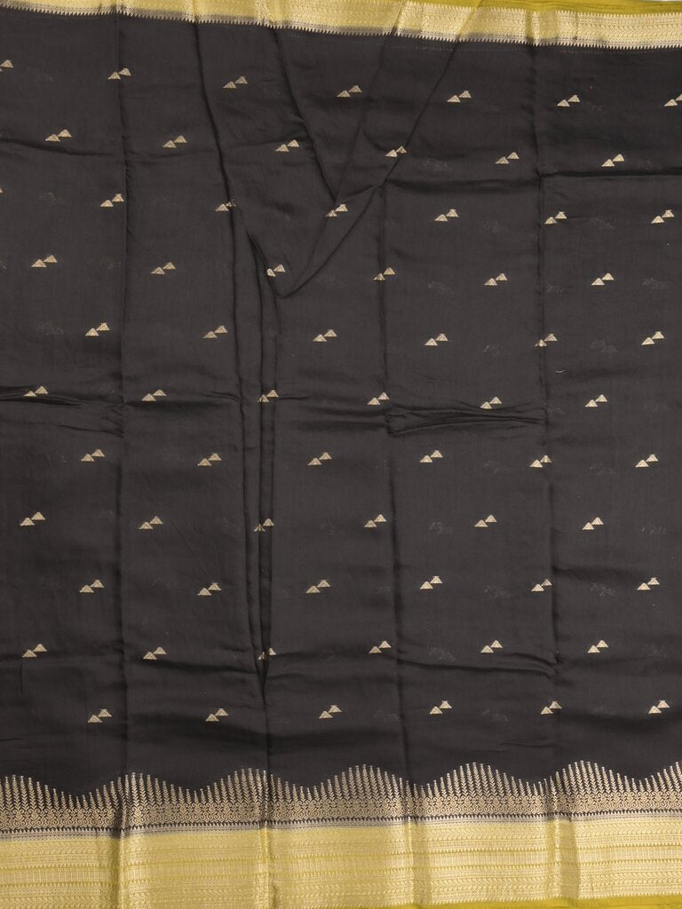 Maheshwari fancy saree allover zari motifs with zari border with contrast blouse