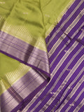 Maheshwari fancy saree allover zari motifs with zari border with contrast blouse