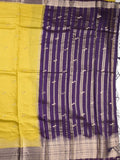 Maheshwari fancy saree allover zari motifs with zari border with contrast blouse