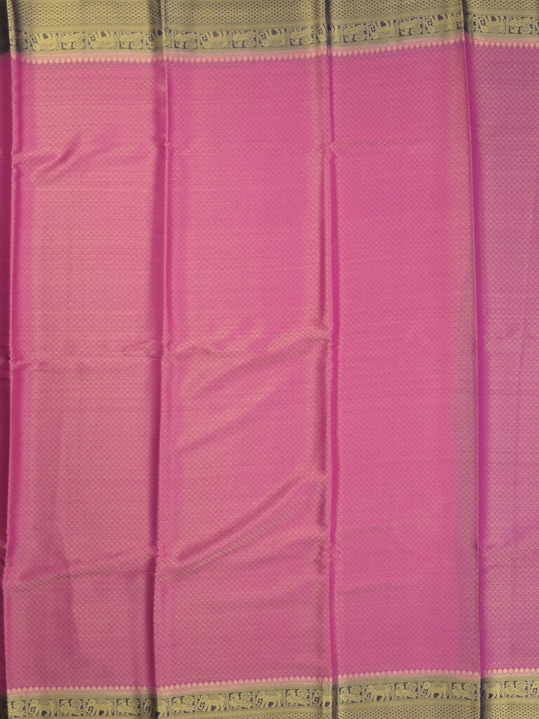 Georgette fancy saree purple color allover weaves & zari border with rich pallu and plain blouse