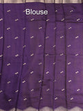 Maheshwari fancy saree allover zari motifs with zari border with contrast blouse