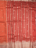 Maheshwari fancy saree allover zari motifs with zari border with contrast blouse