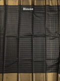 Bhagalpur fancy saree allover checks and zari border with self pallu and attached blouse