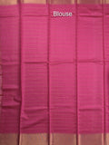 Bhagalpur fancy saree allover checks and zari border with self pallu and attached blouse