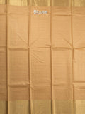 Bhagalpur fancy saree allover checks and zari border with self pallu and attached blouse