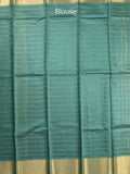 Bhagalpur fancy saree allover checks and zari border with self pallu and attached blouse