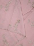 Tussar fancy saree baby pink color allover weaves with cutwork border and running pallu & plain blouse