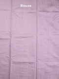 Tussar fancy saree light lavender color allover weaves with cutwork border and running pallu & plain blouse