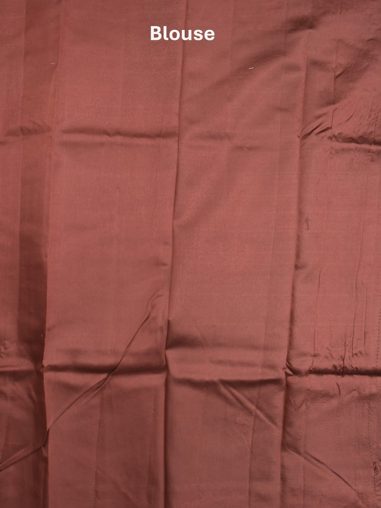 Raw mango fancy saree dark green color allover zari weaves & zari border with brocade pallu and plain blouse