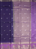Dupion fancy saree allover zari motifs and zari border with contrast blouse