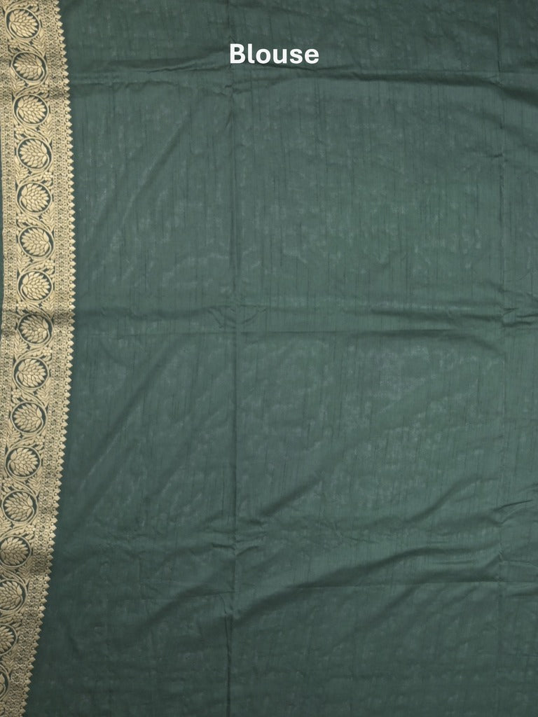 Raw mango fancy saree red color allover zari weaves & zari border with rich pallu and contrast plain blouse