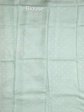Dupion fancy floral printed saree with zari border and attached plain blouse