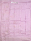 Dupion fancy floral printed saree with zari border and attached plain blouse