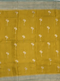 Satin silk fancy sarees allover zari motifs & zari border with plain contrast stripes blouse