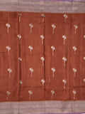 Satin silk fancy sarees allover zari motifs & zari border with plain contrast stripes blouse