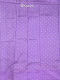 Tabby silk fancy saree allover zari stripes with contrast pallu and attached blouse