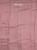 Tabby silk fancy saree allover zari stripes with contrast pallu and attached blouse