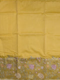Dupion fancy saree allover stripes with embroidery cutwork border and tissue blouse