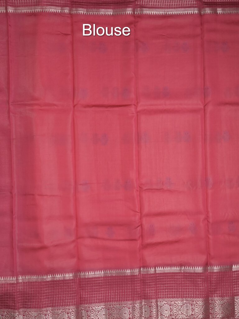 Green mango fancy saree allover zari motifs with contrast pallu and attached blouse