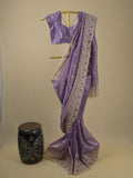 Rocket saree Georgette saree in lavender color