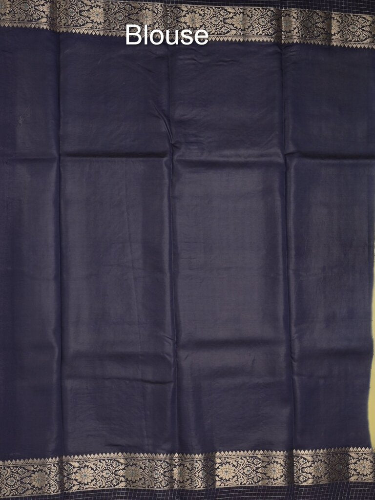 Green mango fancy saree allover zari motifs with contrast pallu and attached blouse