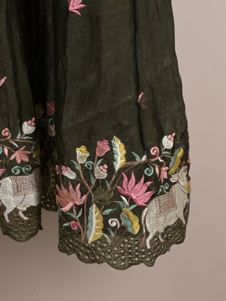 Kids designer lehenga Set | peach | party wear | 6-7 years