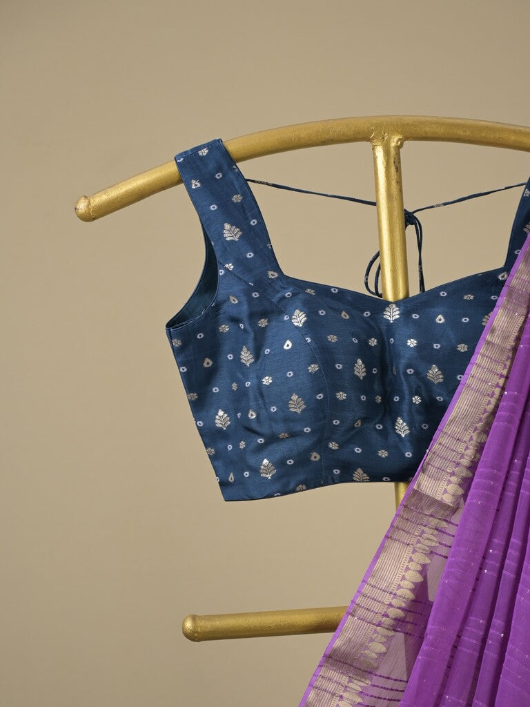 Rocket saree Georgette saree in lavender color